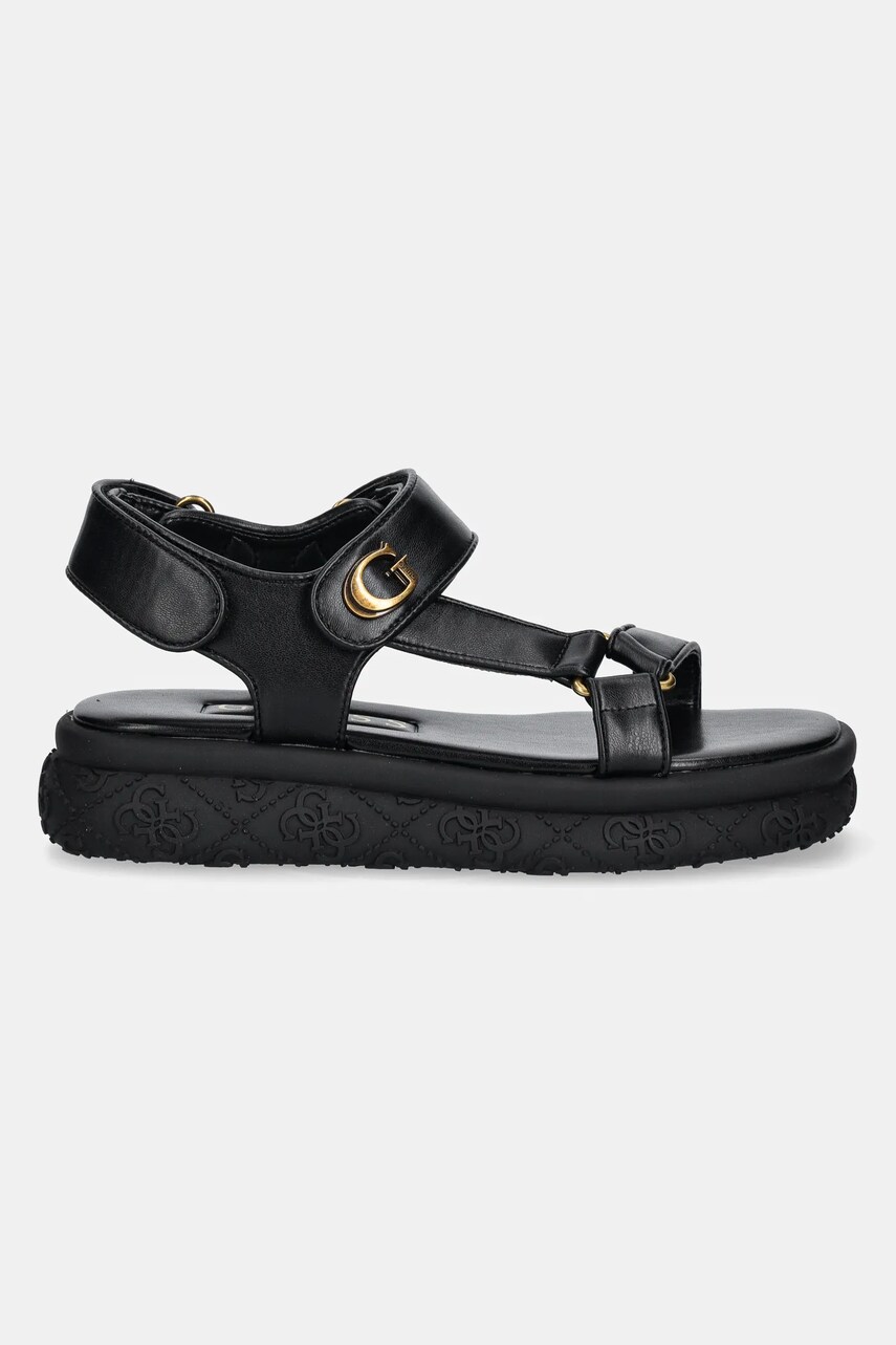 Сандалі Guess LANARA жіночі колір чорний на платформі FLJLAN ELE03