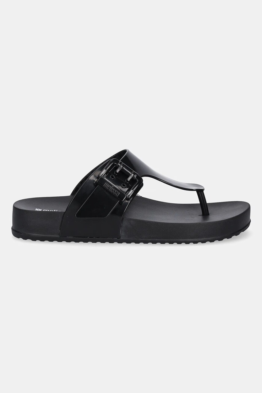В'єтнамки Melissa MELISSA COZY FLIP FLOP AD жіночі колір чорний на плоскому ходу M 35933.BC910