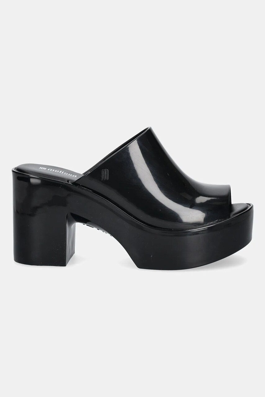 Шльопанці Melissa MELISSA MULE HYPE AD жіночі колір чорний каблук блок M 36026.BI526