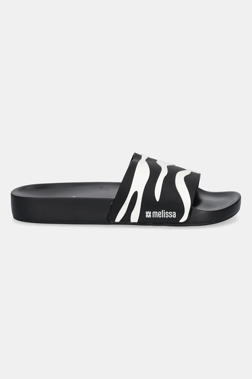Шльопанці Melissa MELISSA ANIMAL PRINT SLIDE AD жіночі колір чорний M 36097.BG889