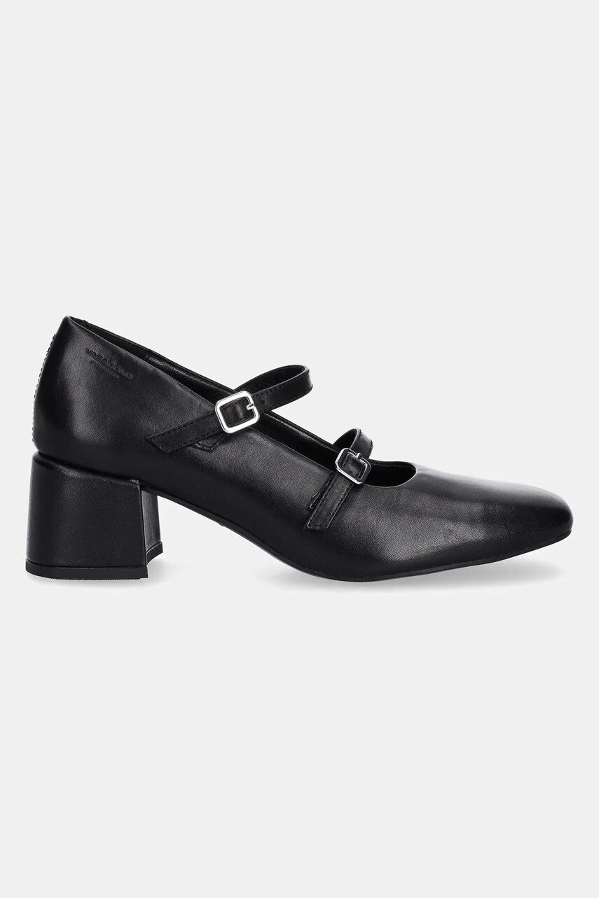 Шкіряні туфлі Vagabond Shoemakers ADISON колір чорний каблук блок 5739-101-20