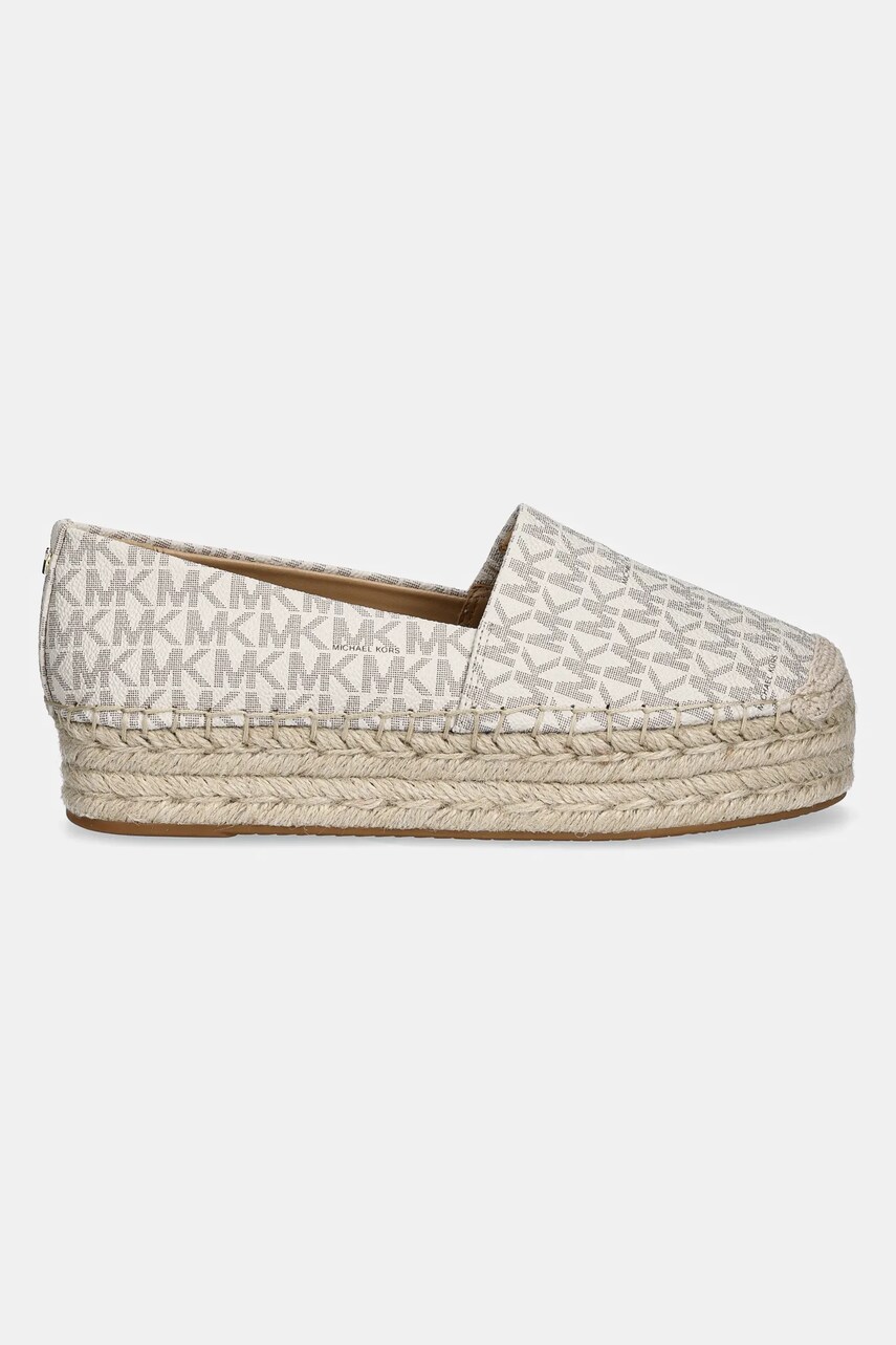 Еспадрилі MICHAEL Michael Kors Lynn колір бежевий на платформі 40S5LYFP1B.150