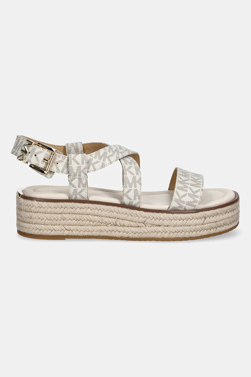 Сандалі MICHAEL Michael Kors Lynn жіночі колір бежевий на платформі 40S5LYFS1B.150