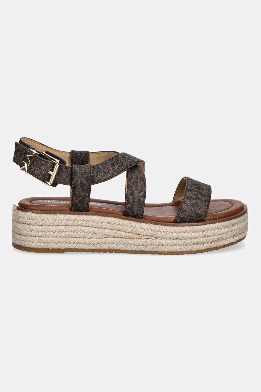 Сандалі MICHAEL Michael Kors Lynn жіночі колір коричневий на платформі 40S5LYFS1B.200