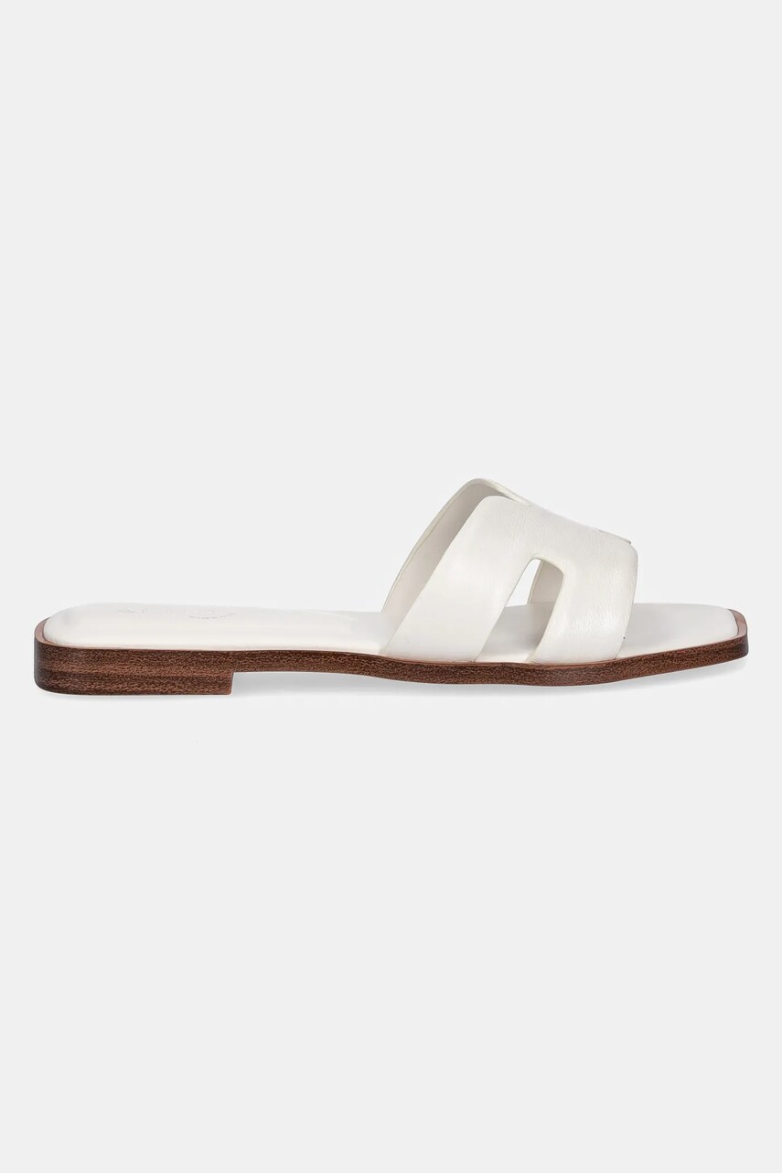 Шкіряні шльопанці Aldo ITSANDAL жіночі колір бежевий 13991497