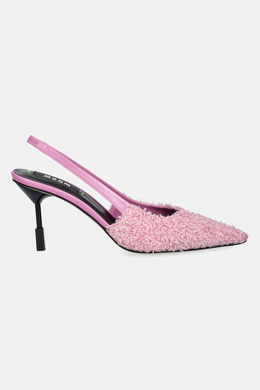 Туфлі MSGM колір рожевий 3841MDS180