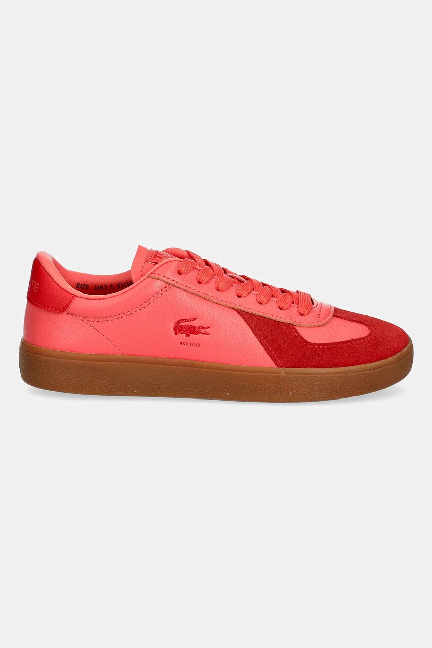 Шкіряні кросівки Lacoste BASESHOT PRO жіночі колір помаранчевий 49SFA0030