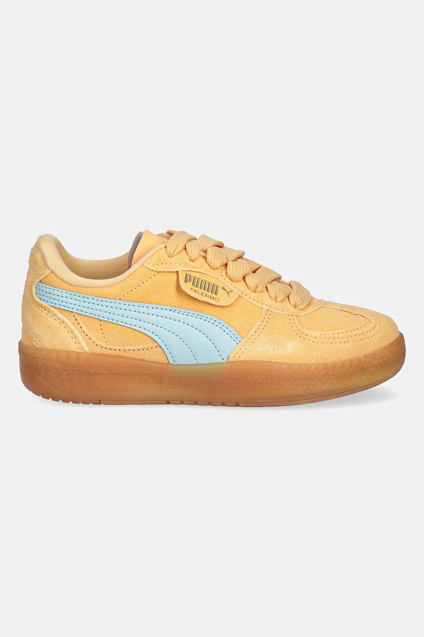 Замшеві кросівки Puma Palermo Moda Xtra Gum Wns жіночі колір помаранчевий 400323