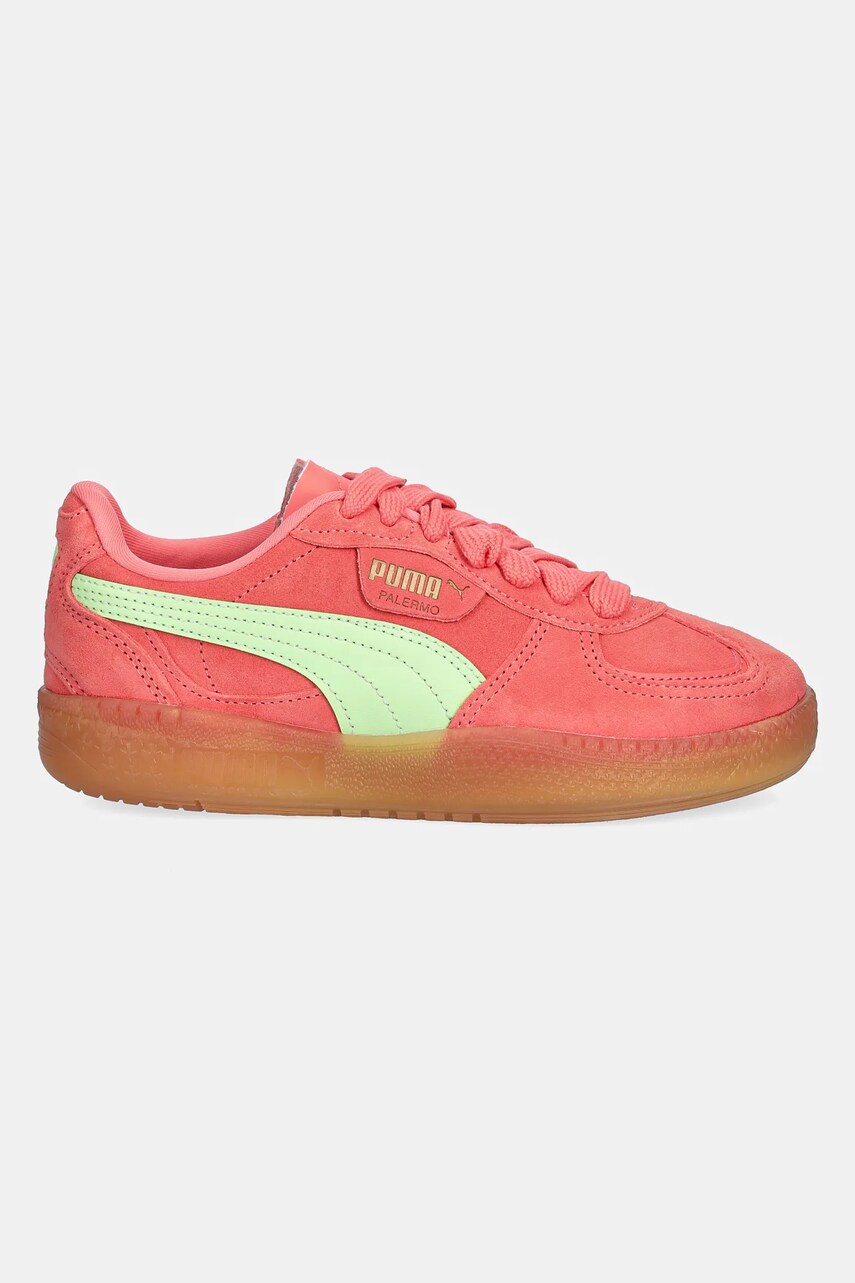 Замшеві кросівки Puma Palermo Moda Xtra Gum Wns жіночі колір помаранчевий 400323