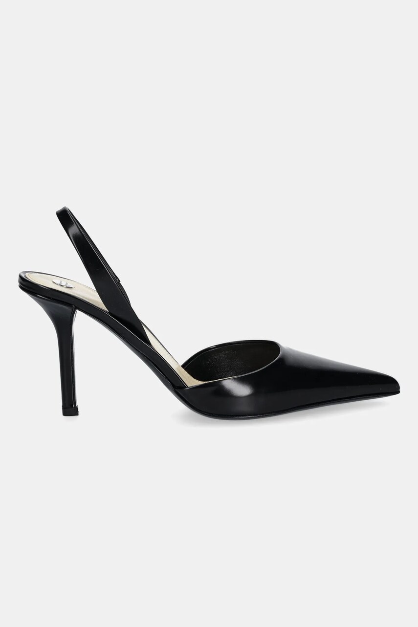 Шкіряні туфлі Proenza Schouler Slash колір чорний SH251001