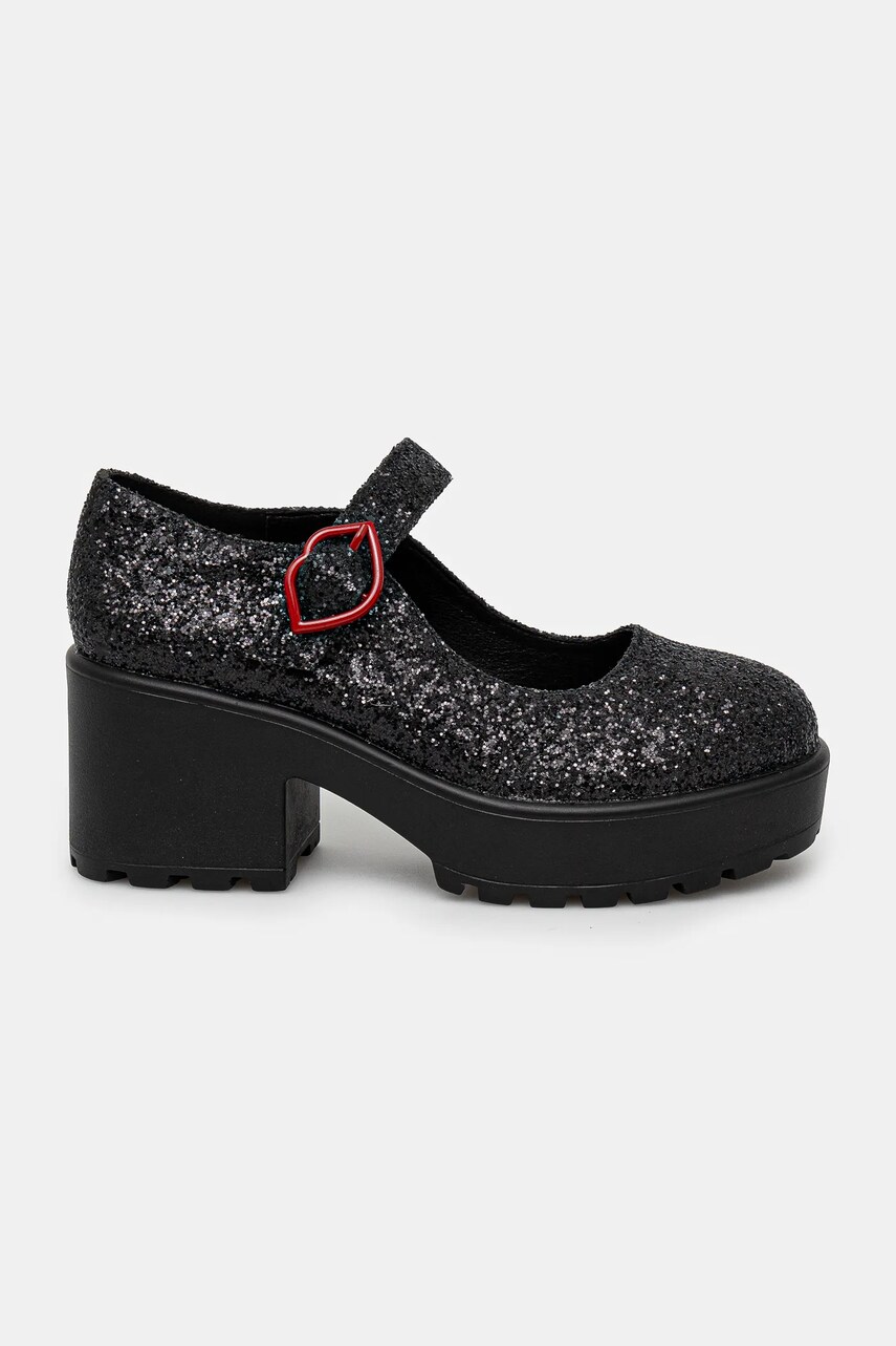 Туфлі Koi Footwear x Rocky Horror Show Tira Glitter Mary Janes ‘Columbia’ Solo Edition колір чорний каблук блок Columbia Solo