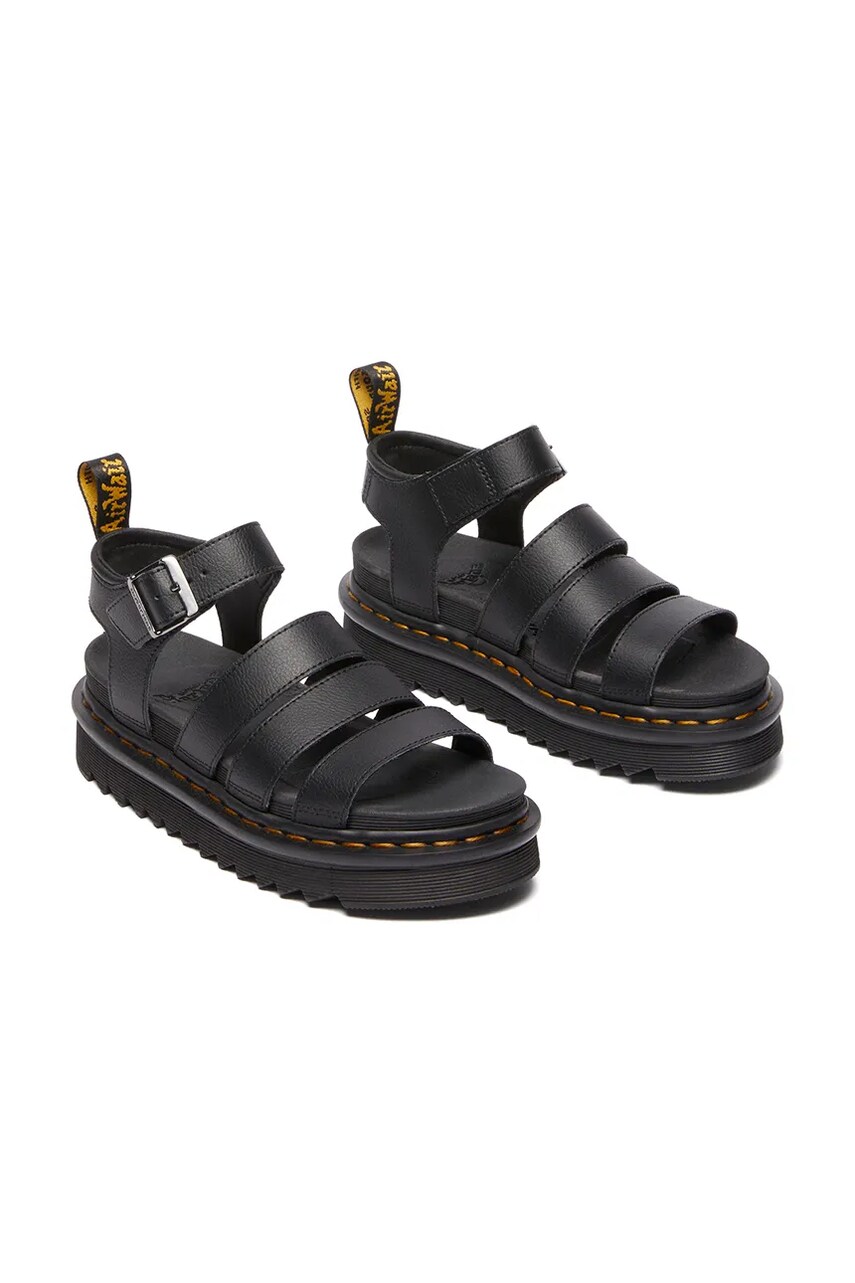 Шкіряні сандалі Dr. Martens Blaire жіночі колір чорний на платформі DM31520001