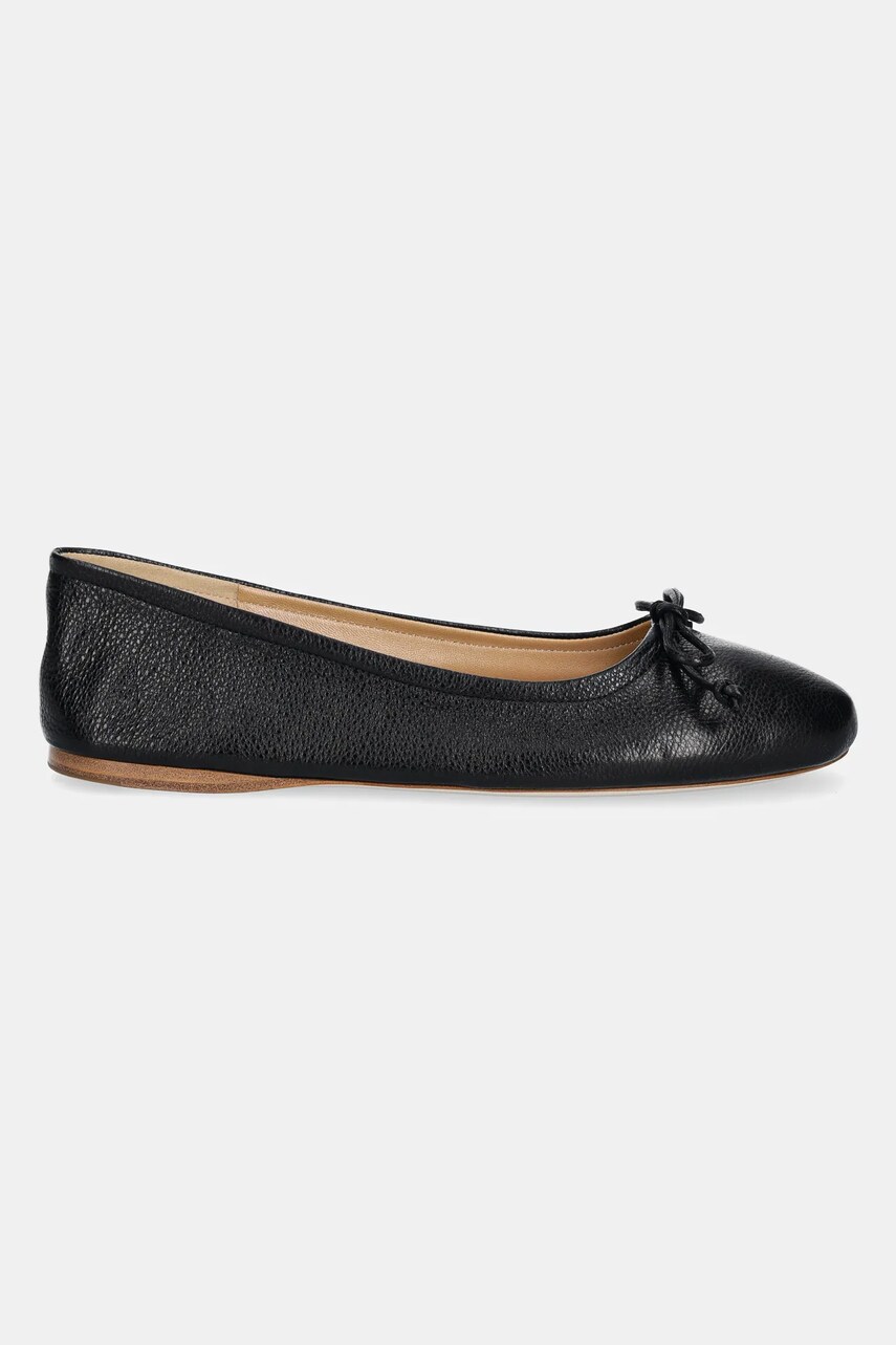 Шкіряні балетки JW Anderson колір чорний  BL0031 LA0323 999