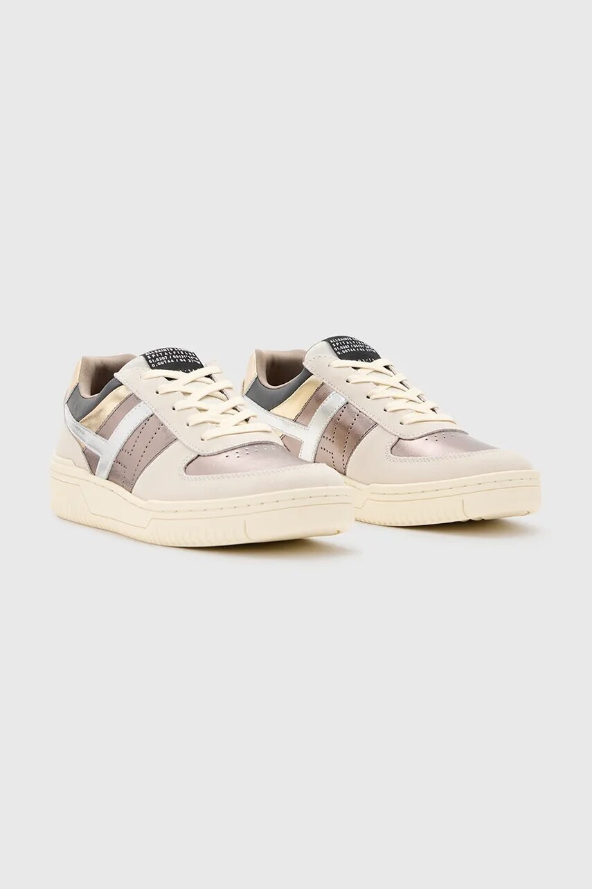 Шкіряні кросівки AllSaints Vix Suede Sneaker жіночі колір білий W125FB