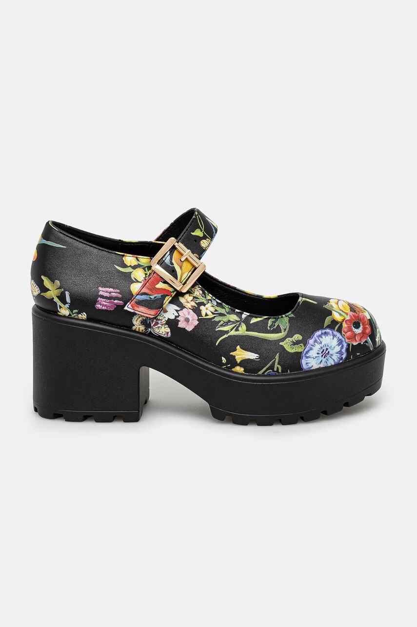 Туфлі Koi Footwear TIRA MARY 
JANES ‘FLORAL 
EDITION’ колір чорний каблук блок ND68