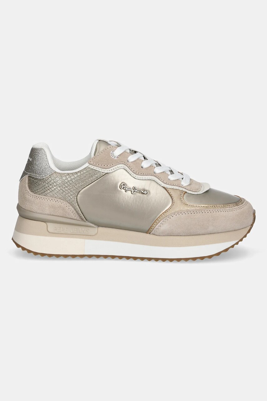 Кросівки Pepe Jeans RUSPER SHINE жіночі колір бежевий PLS60033