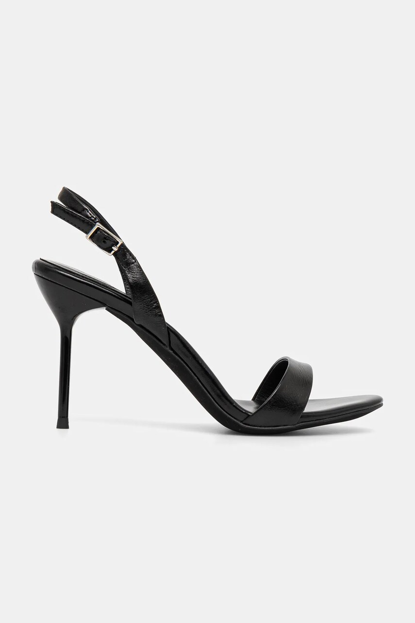 Шкіряні сандалі Jeffrey Campbell Go-Getter колір чорний JC-1481-1-12