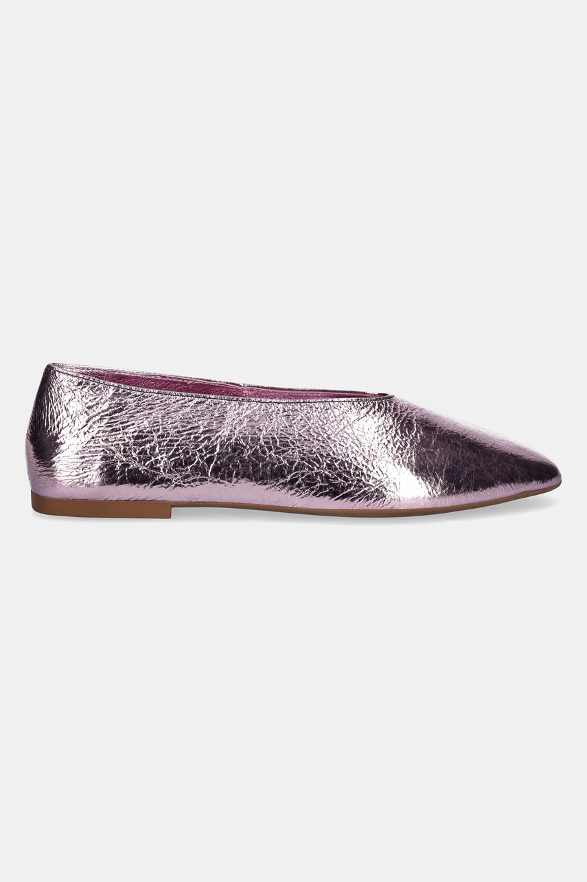 Шкіряні балетки Jeffrey Campbell Romp колір фіолетовий  JC-1268-2-14