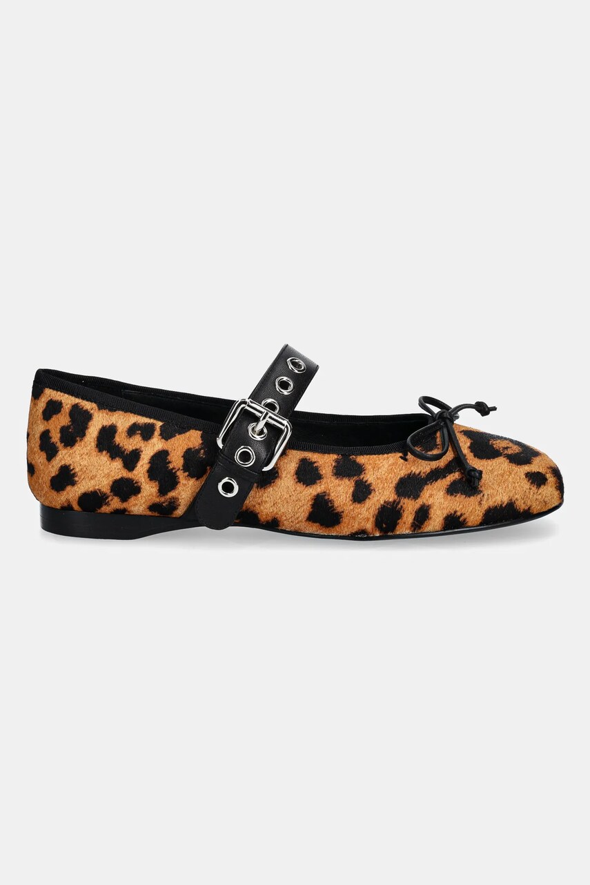 Шкіряні балетки Jeffrey Campbell TUTU-MJF колір коричневий  JCD-172-46-01