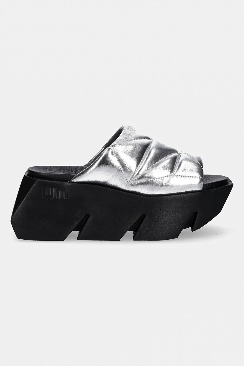 Шкіряні шльопанці United Nude Bull Puffy жіночі колір чорний на платформі 10897141188