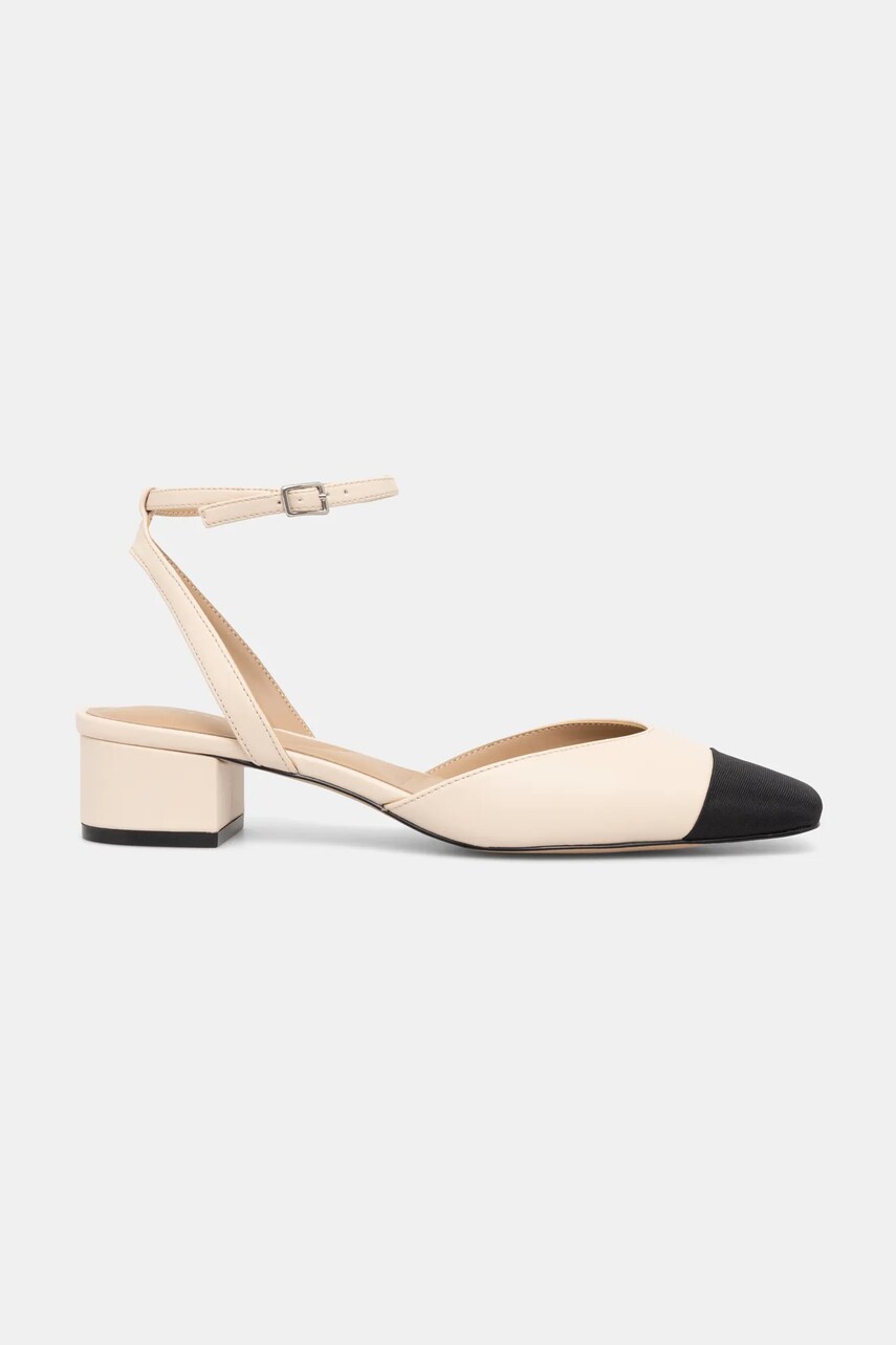 Туфлі Aldo 13917609 колір бежевий каблук блок відкрита п'ята ADRIENA