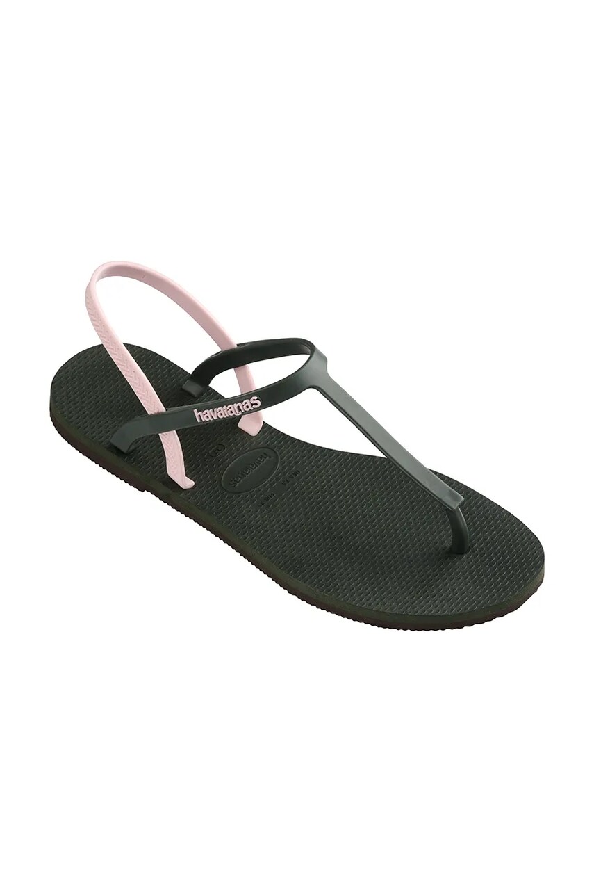 Сандалі Havaianas YOU PARATY RJ жіночі колір зелений 4148985.4896