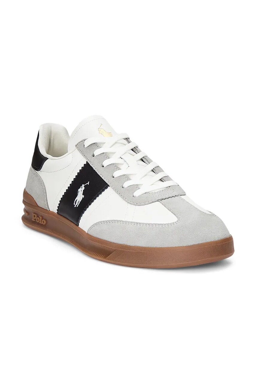 Шкіряні кросівки Polo Ralph Lauren Hrt Aera Pp колір білий 809956119002