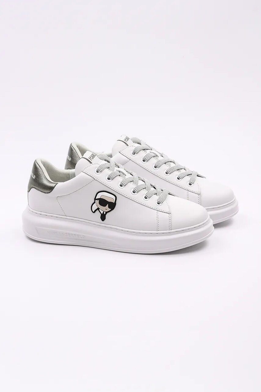 Шкіряні кросівки Karl Lagerfeld KAPRI MENS NFT колір білий KL52531M