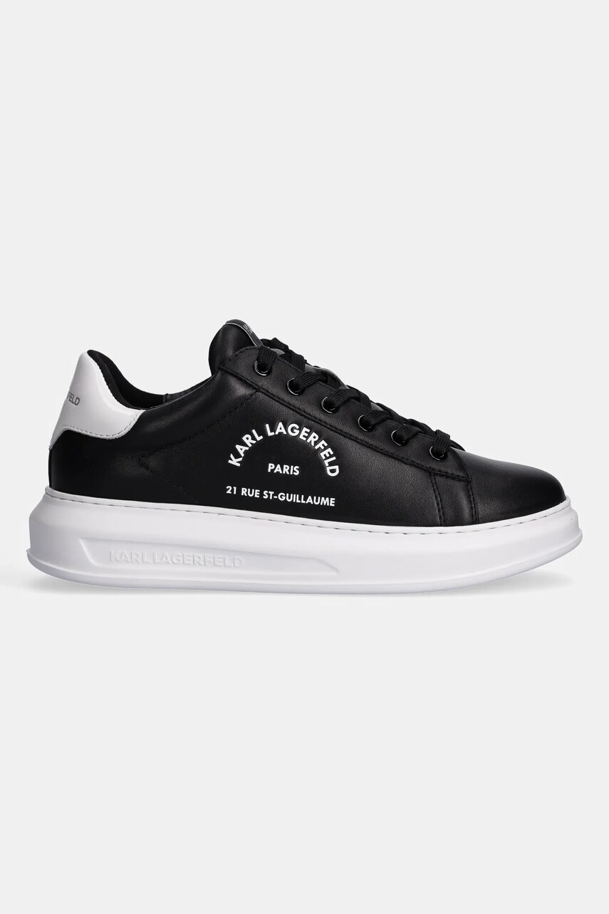 Шкіряні кросівки Karl Lagerfeld KAPRI MENS колір чорний KL52538K