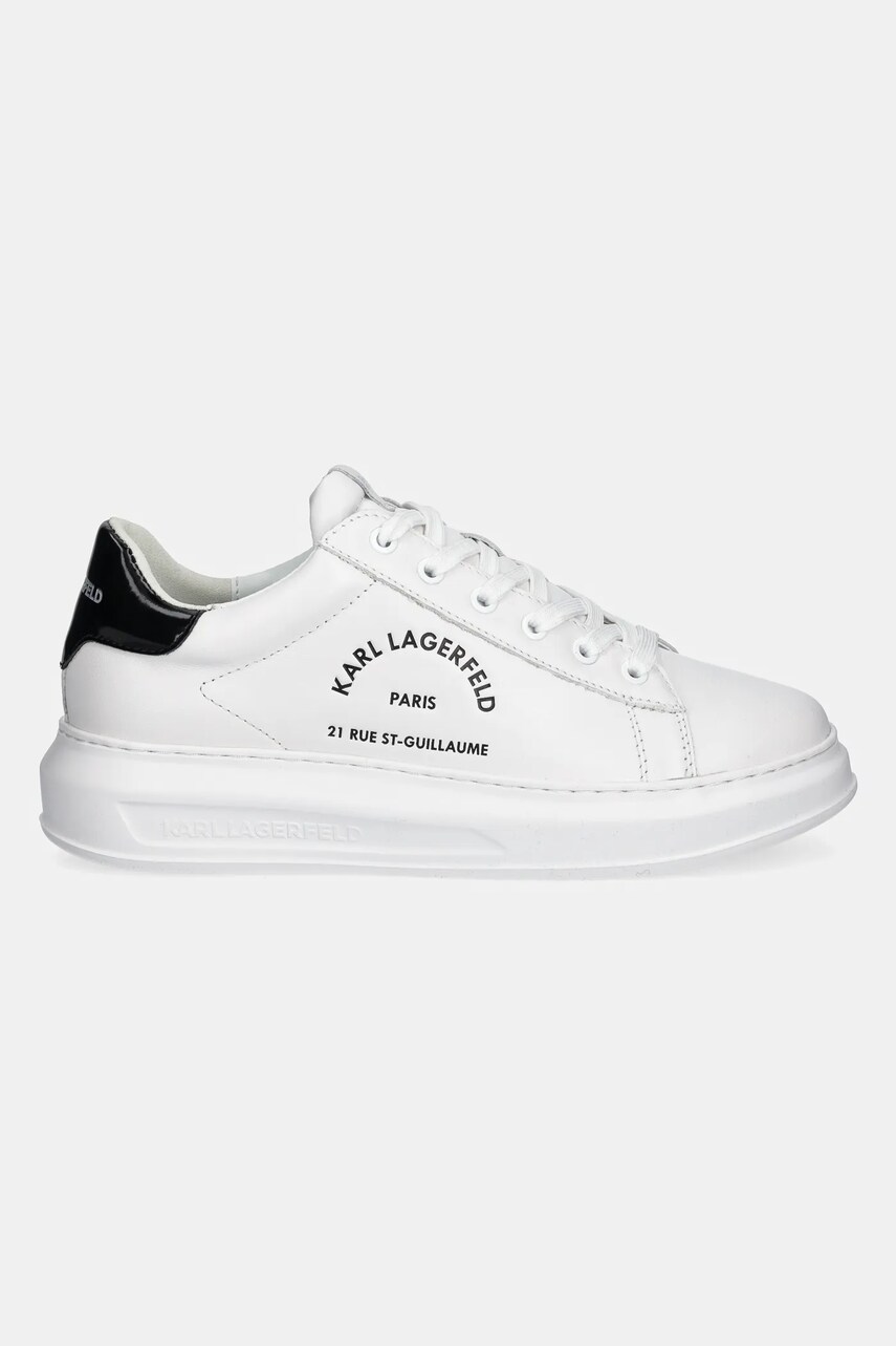 Шкіряні кросівки Karl Lagerfeld KAPRI MENS колір білий KL52538K