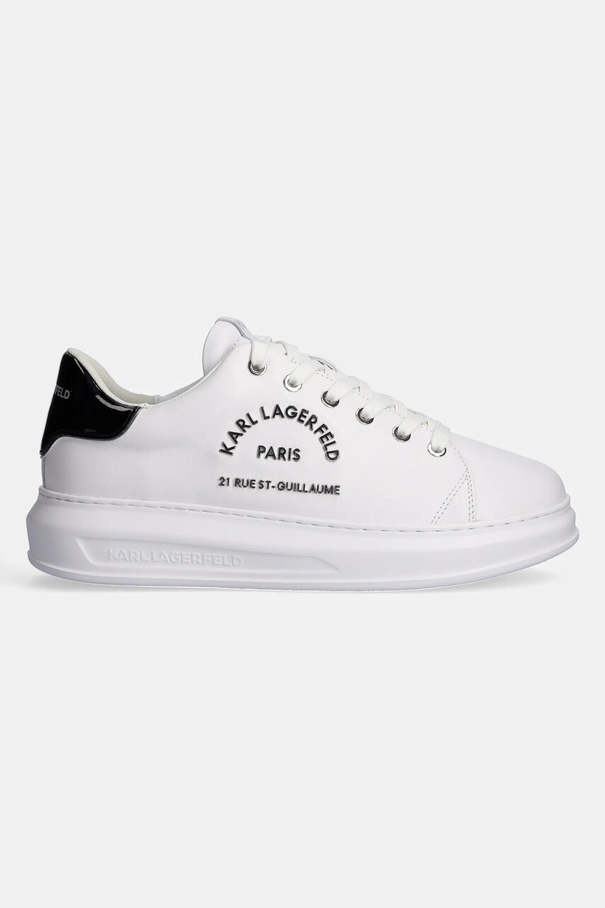 Шкіряні кросівки Karl Lagerfeld KAPRI MENS колір білий KL52539K