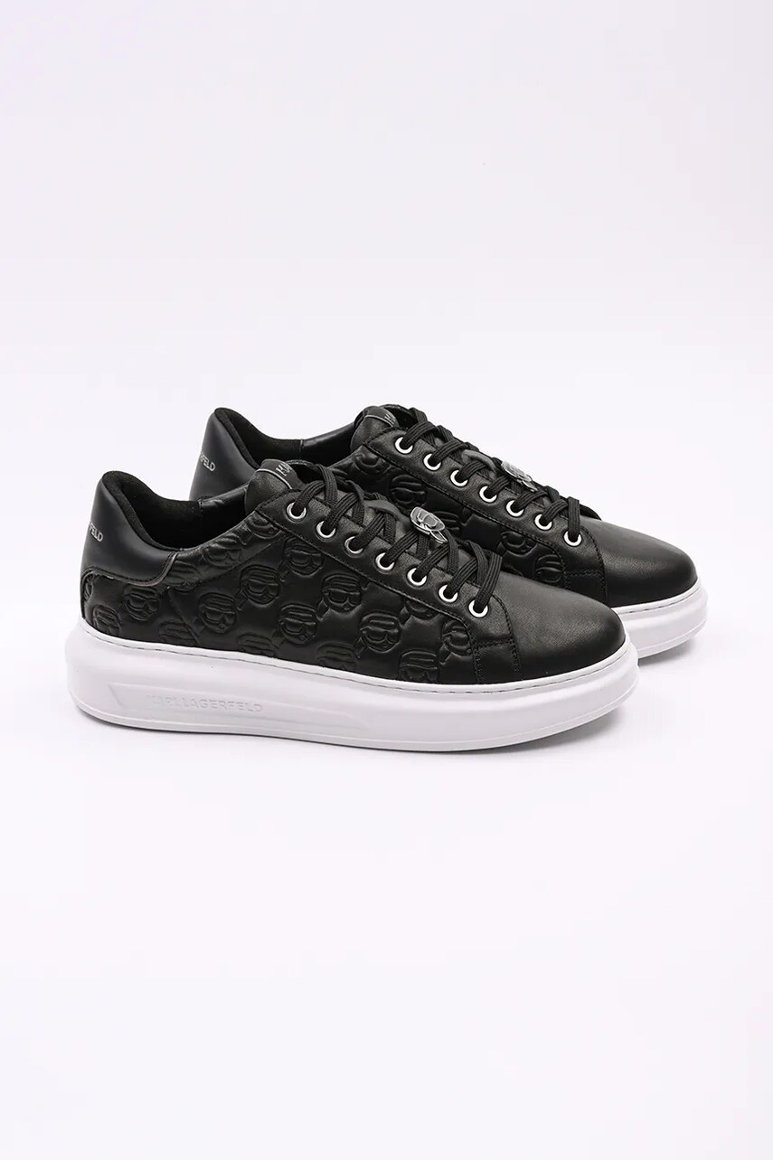 Шкіряні кросівки Karl Lagerfeld KAPRI MENS NFT колір чорний KL52523F