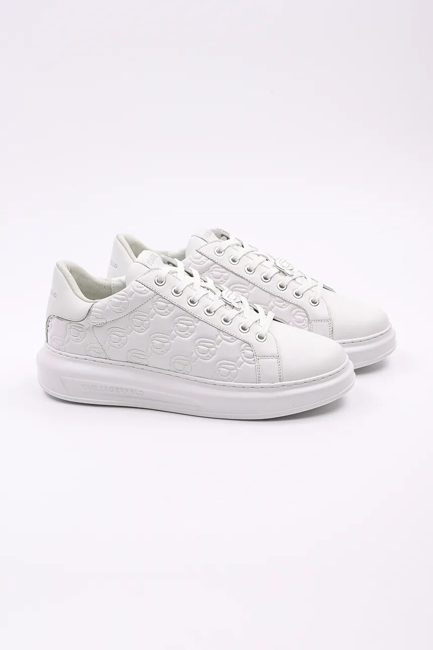 Шкіряні кросівки Karl Lagerfeld KAPRI MENS NFT колір білий KL52523F