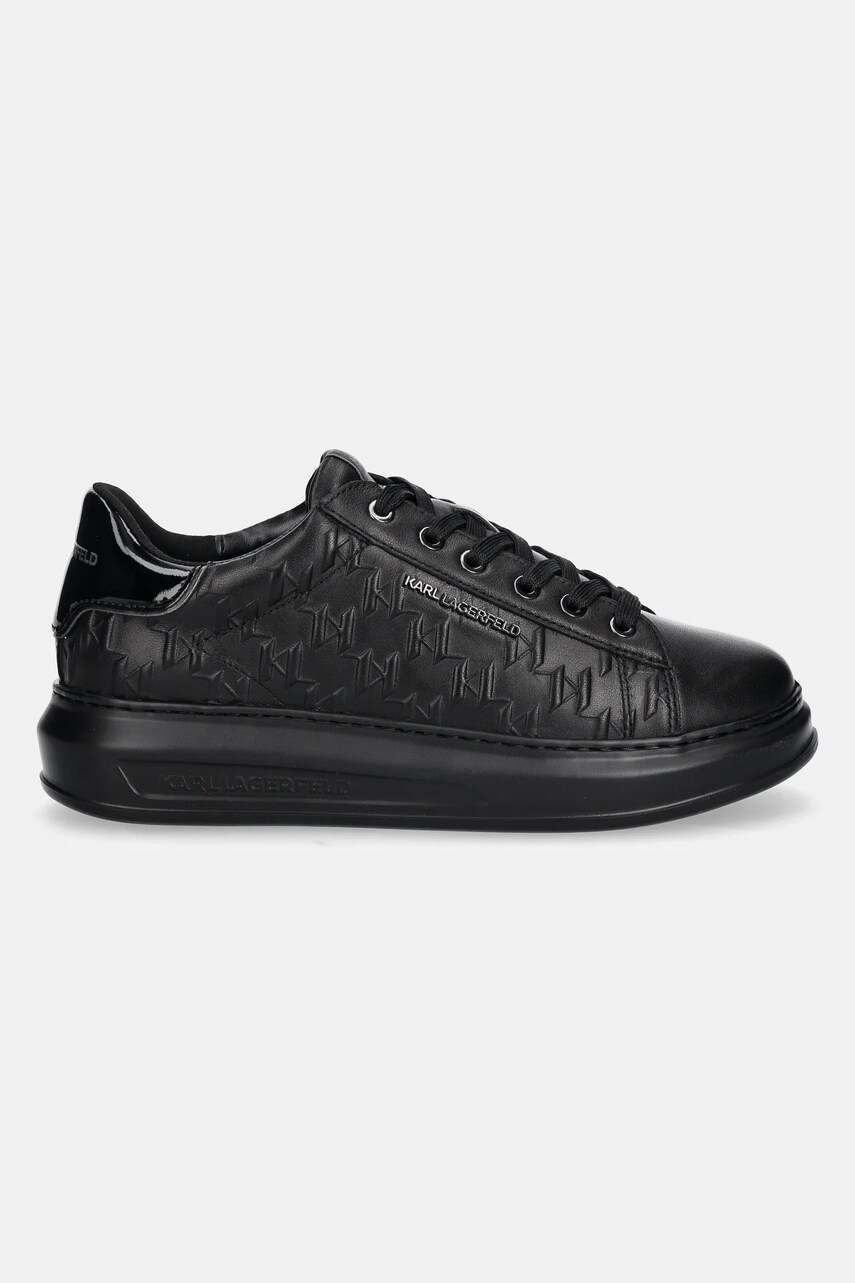 Шкіряні кросівки Karl Lagerfeld KAPRI MENS колір чорний KL52549K