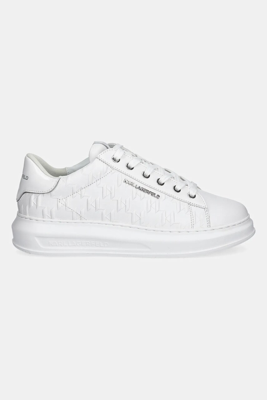 Шкіряні кросівки Karl Lagerfeld KAPRI MENS колір білий KL52549K