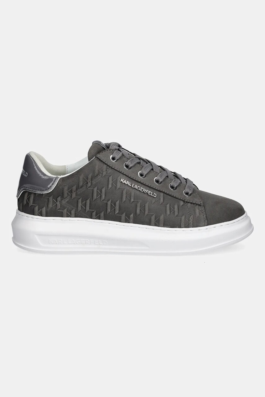 Кросівки з нубуку Karl Lagerfeld KAPRI MENS колір сірий KL52547K