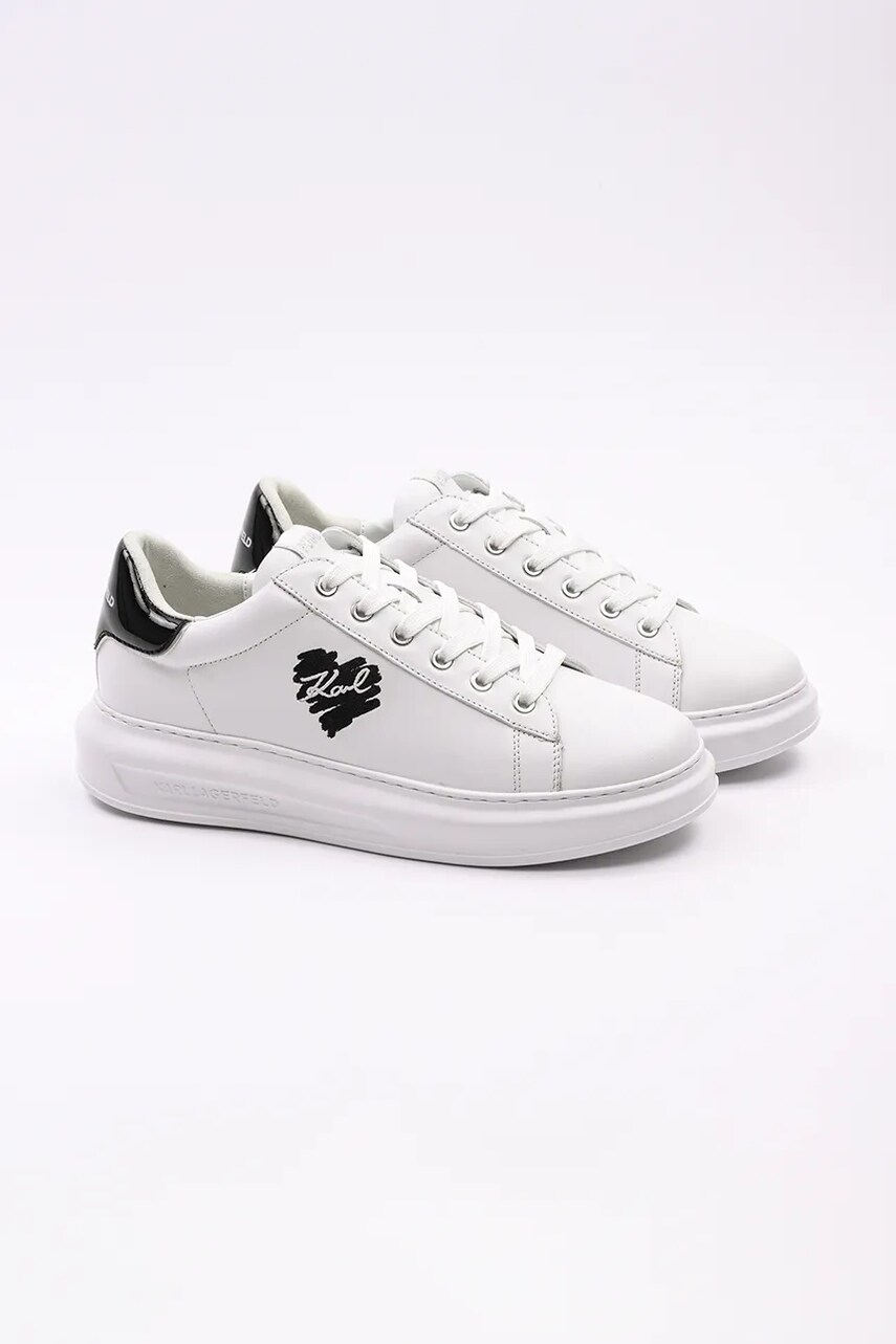 Шкіряні кросівки Karl Lagerfeld KAPRI MENS колір білий KL52515V