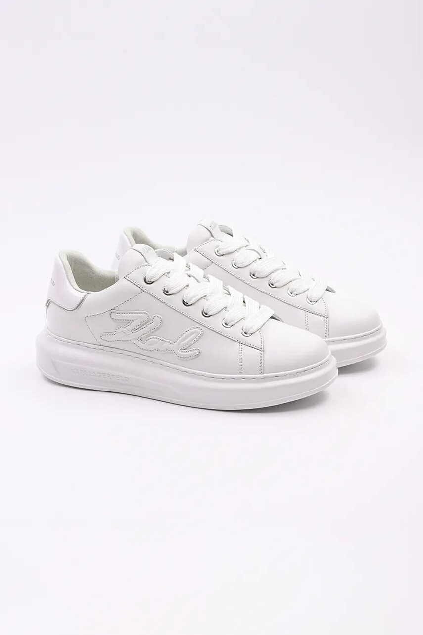Шкіряні кросівки Karl Lagerfeld KAPRI MENS колір білий KL52511K