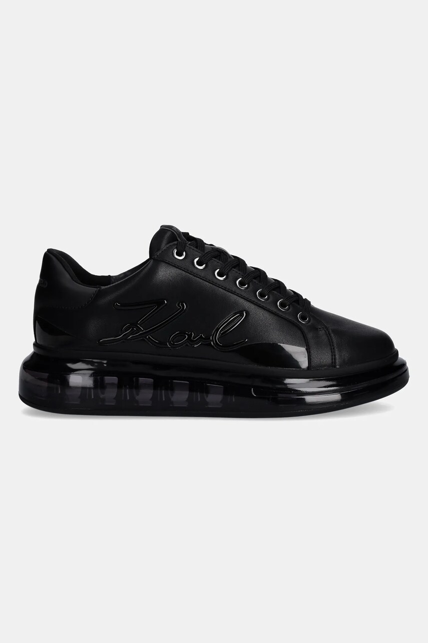 Шкіряні кросівки Karl Lagerfeld KAPRI KUSHION колір чорний KL52648F