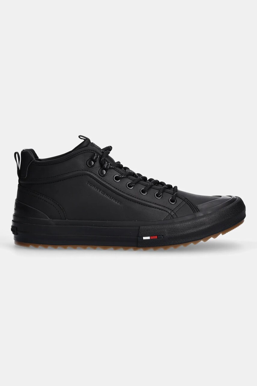 Кросівки Tommy Hilfiger TH HI VULC CLEAT LTH колір чорний FM0FM05313