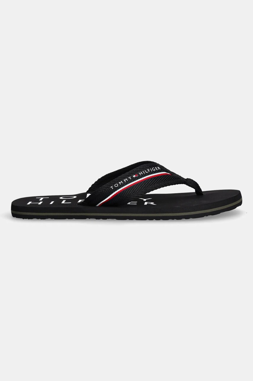 В'єтнамки Tommy Hilfiger TOMMY HILFIGER WEB BEACH SANDAL чоловічі колір чорний FM0FM05340