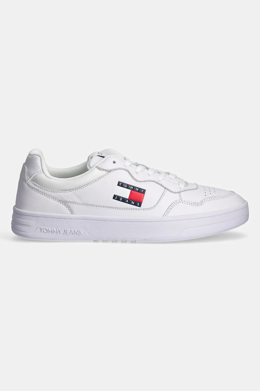 Шкіряні кросівки Tommy Jeans TJM CUPSOLE LEATHER ESS колір чорний EM0EM01443