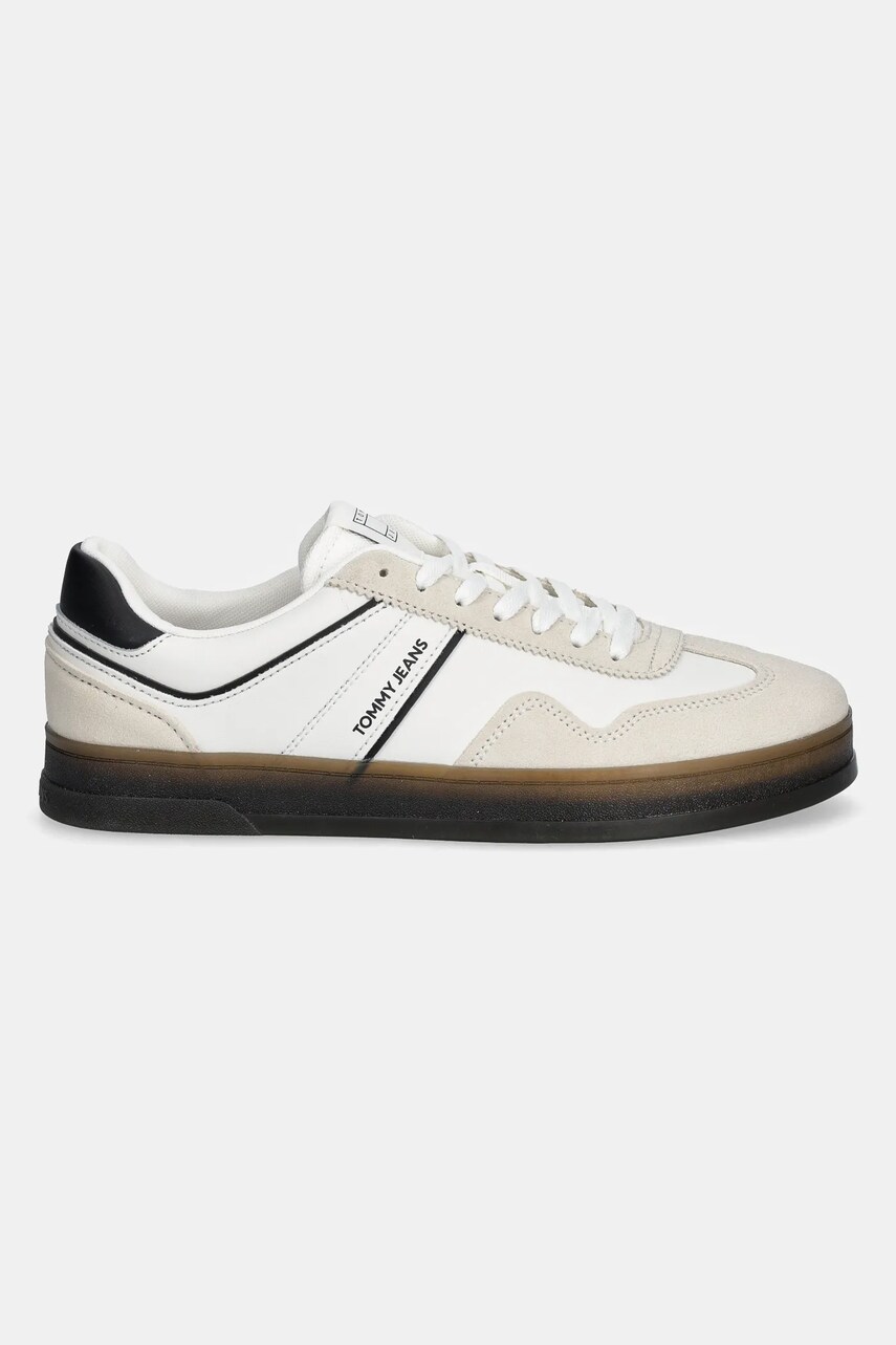 Шкіряні кросівки Tommy Jeans THE GREENWICH LEATHER колір білий EM0EM01524