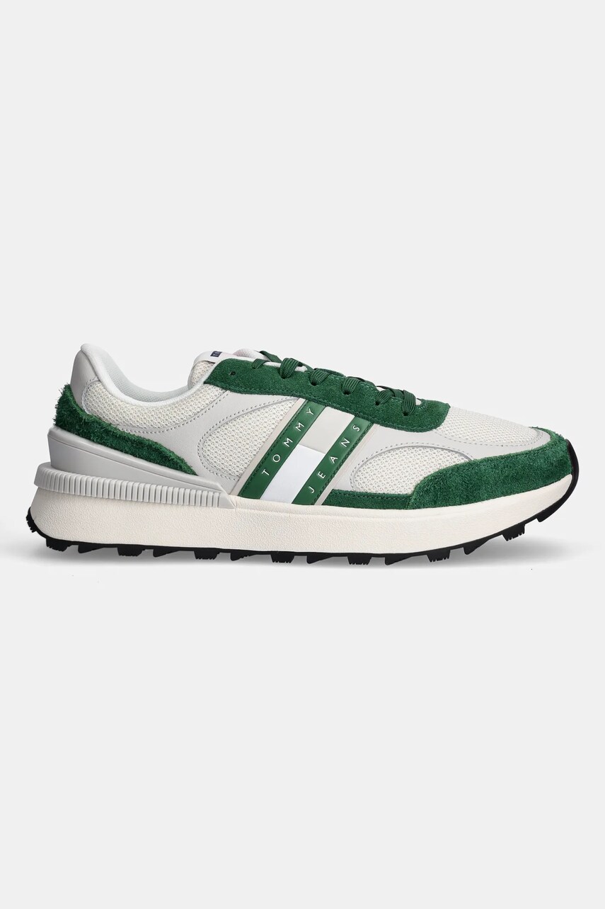 Кросівки Tommy Jeans TJM TECHNICAL RUNNER ESS колір зелений EM0EM01537