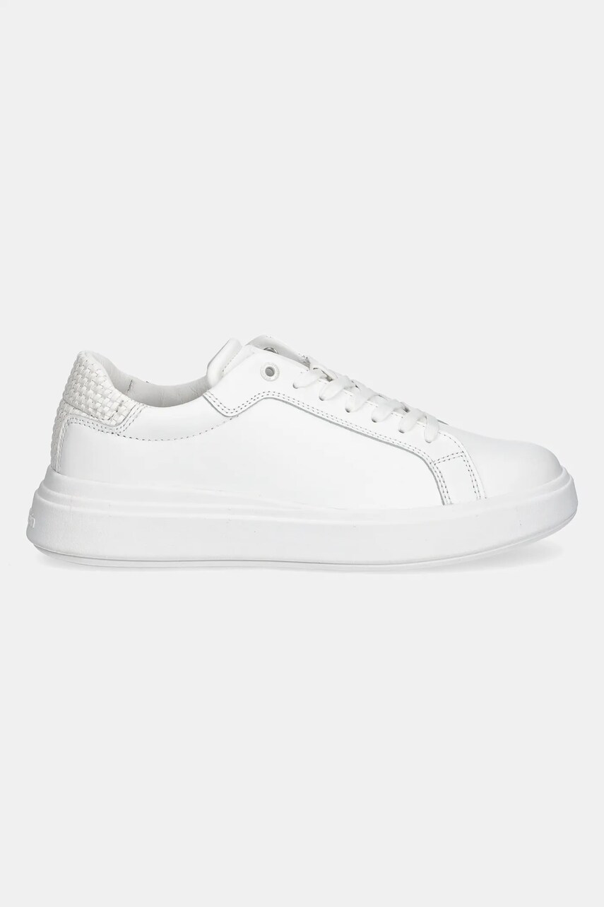 Кросівки Calvin Klein LOW TOP LACE UP WOVEN колір білий HM0HM01659