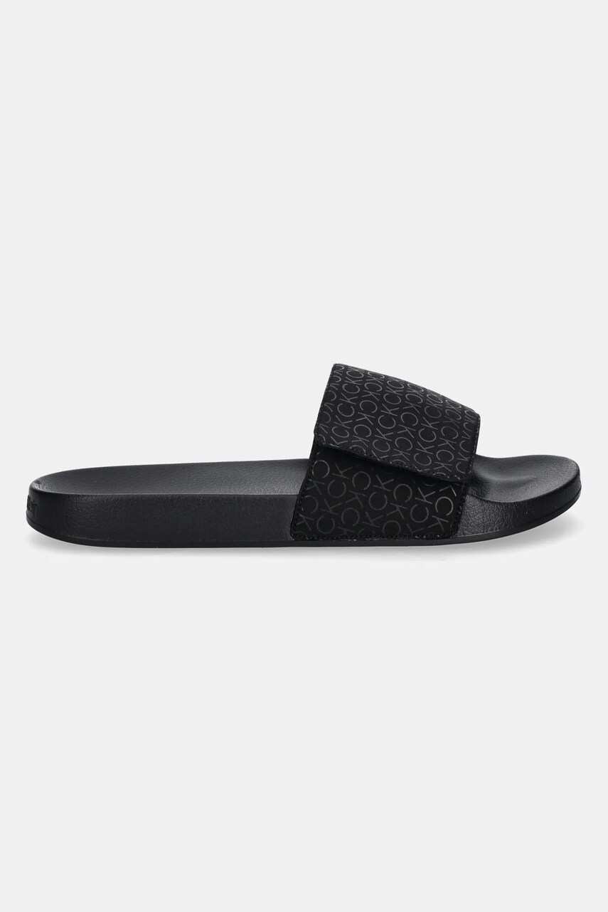 Шльопанці Calvin Klein POOL SLIDE MONO чоловічі колір чорний HM0HM01671