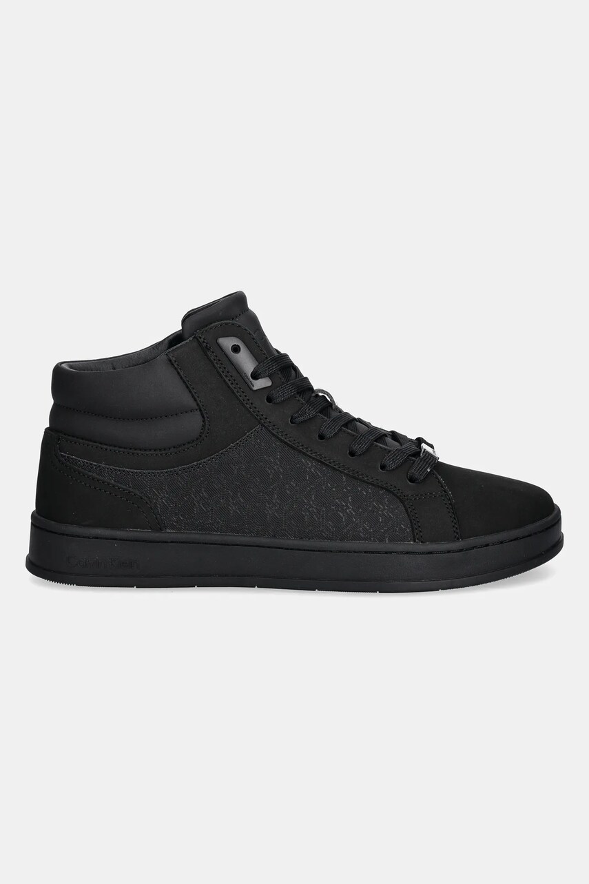 Кросівки Calvin Klein HIGH TOP LACE UP NB MONO колір чорний HM0HM01769
