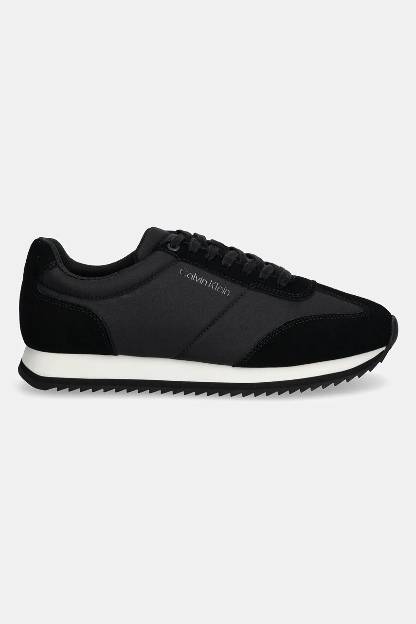 Кросівки Calvin Klein LOW TOP LACE UP MIX колір чорний HM0HM01667