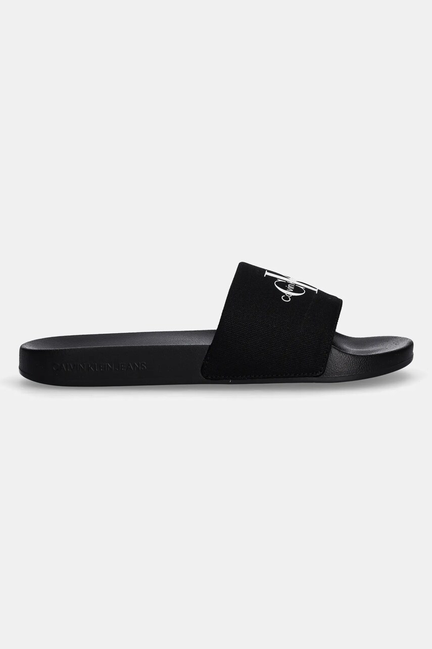 Шльопанці Calvin Klein Jeans SLIDE MONOGRAM чоловічі колір чорний YM0YM01271