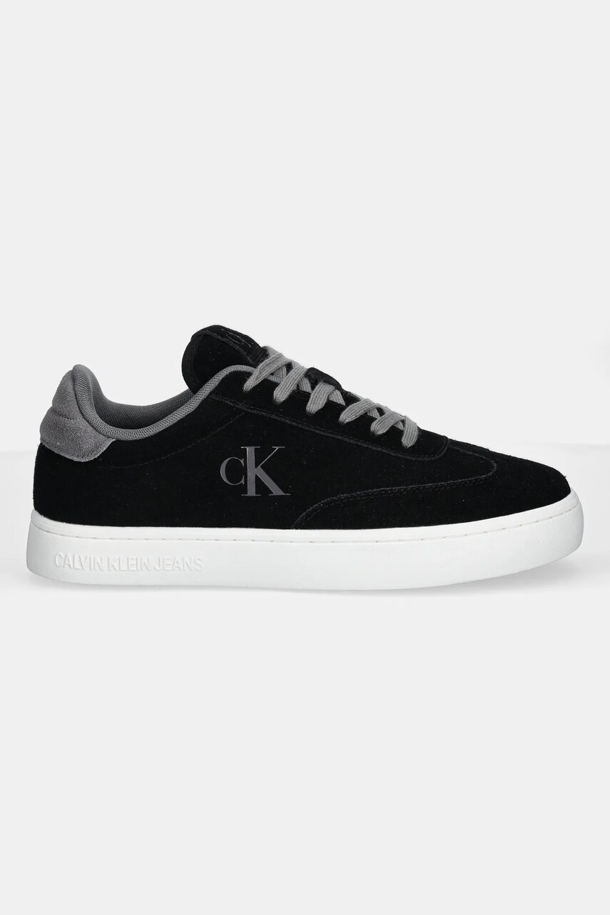 Замшеві кросівки Calvin Klein Jeans CLASSIC CUPSOLE WT MG колір чорний YM0YM01270